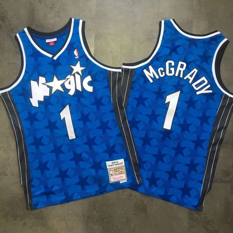 Orlando Magic 2000/01 MCGRADY #1 Blue Classics Basketball Jersey (Closely Stitched)