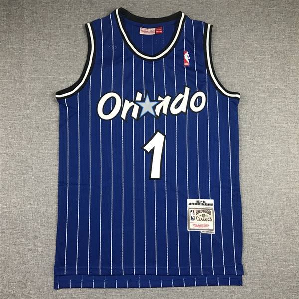 Orlando Magic 1993/94 HARDAWAY #1 Blue Classics Basketball Jersey (Stitched)