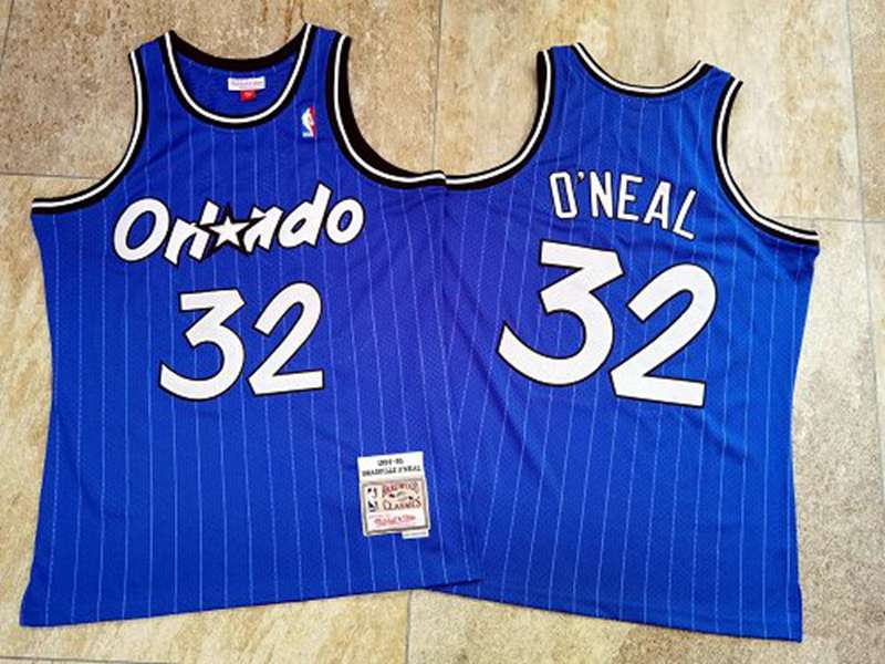 Orlando Magic 1994/95 ONEAL #32 Blue Classics Basketball Jersey (Closely Stitched)