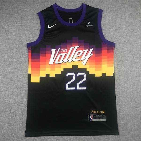Phoenix Suns 20/21 AYTON #22 Black City Basketball Jersey (Stitched)