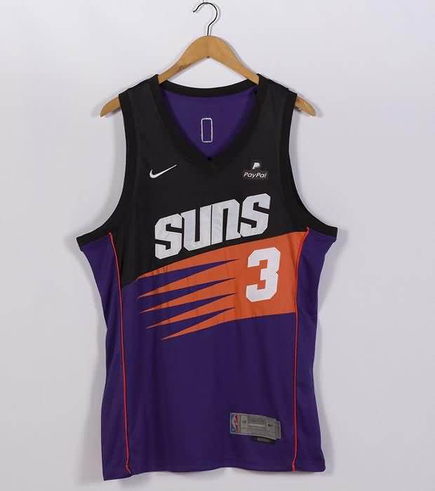 Phoenix Suns 20/21 PAUL #3 Purple Basketball Jersey 02 (Stitched)