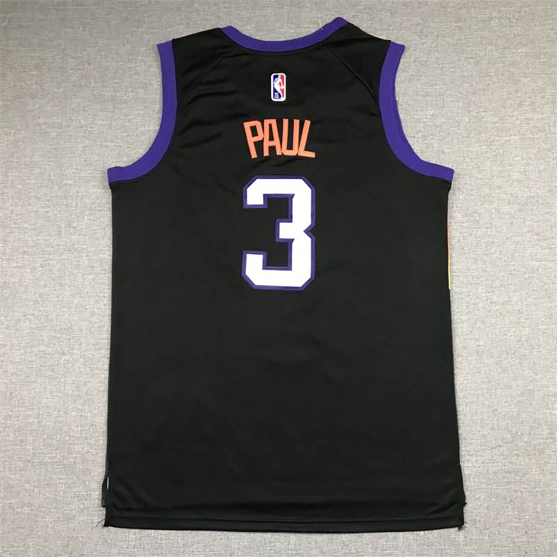 Phoenix Suns 21/22 PAUL #3 Black City Basketball Jersey (Stitched)