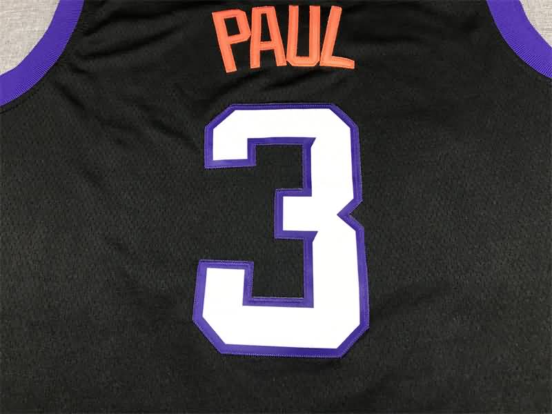 Phoenix Suns 21/22 PAUL #3 Black City Basketball Jersey (Stitched)