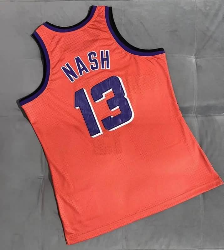 Phoenix Suns 1996/97 NASH #13 Orange Classics Basketball Jersey (Closely Stitched)