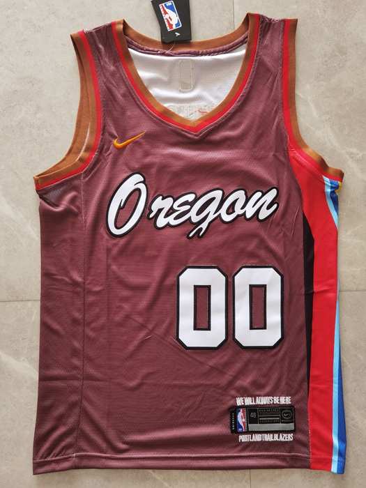 Portland Trail Blazers 20/21 ANTHONY #00 Brown City Basketball Jersey (Stitched)