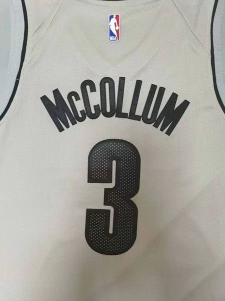 Portland Trail Blazers 20/21 MCCOLLUM #3 Grey Basketball Jersey (Stitched)