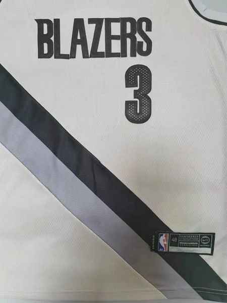 Portland Trail Blazers 20/21 MCCOLLUM #3 Grey Basketball Jersey (Stitched)