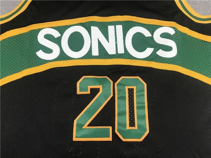 Seattle Sounders 1995/96 PAYTON #20 Black Classics Basketball Jersey 02 (Stitched)