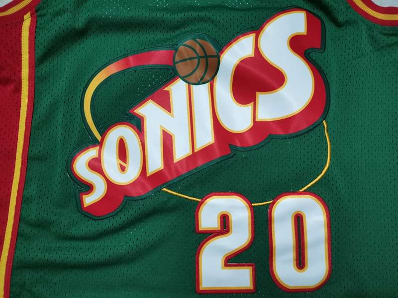 Seattle Sounders 1995/96 PAYTON #20 Green Classics Basketball Jersey (Stitched)