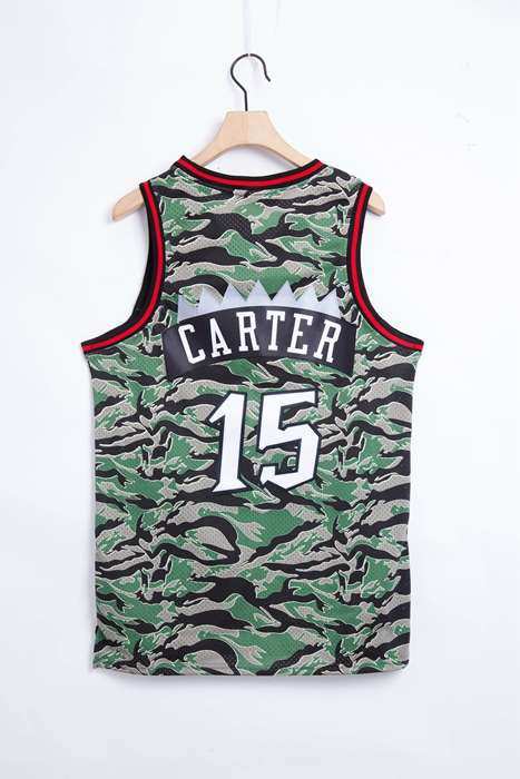 Toronto Raptors 1996/97 CARTER #15 Camouflage Classics Basketball Jersey (Stitched)