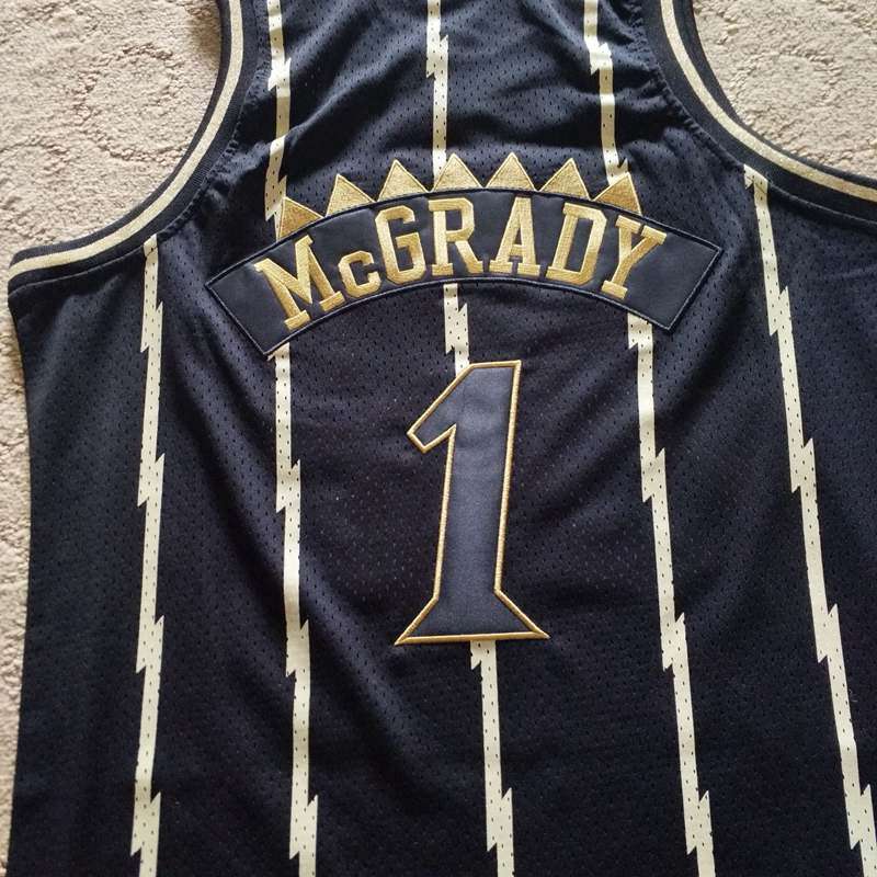 Toronto Raptors 1998/99 MCGRADY #1 Black Classics Basketball Jersey (Closely Stitched)