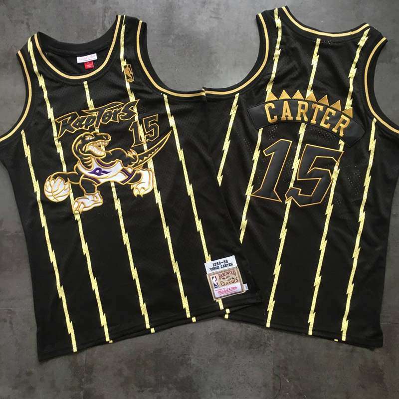 Toronto Raptors 1998/99 CARTER #15 Black Classics Basketball Jersey (Closely Stitched)