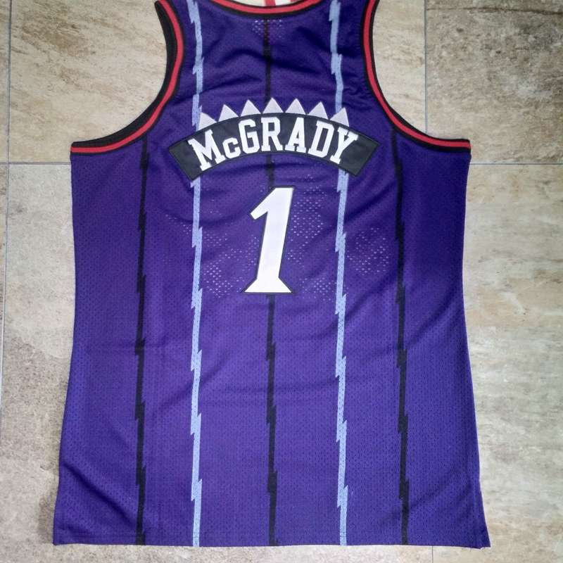 Toronto Raptors 1998/99 MCGRADY #1 Purple Classics Basketball Jersey (Closely Stitched)