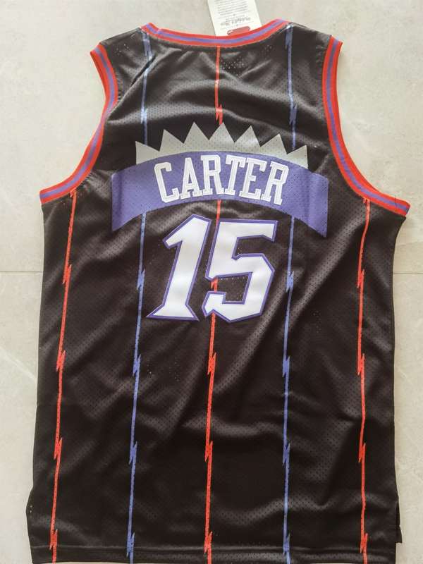 Toronto Raptors 1998/99 CARTER #15 Black Classics Basketball Jersey (Stitched)