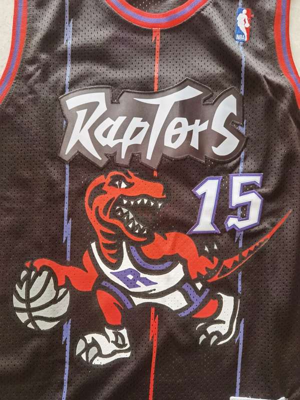 Toronto Raptors 1998/99 CARTER #15 Black Classics Basketball Jersey (Stitched)