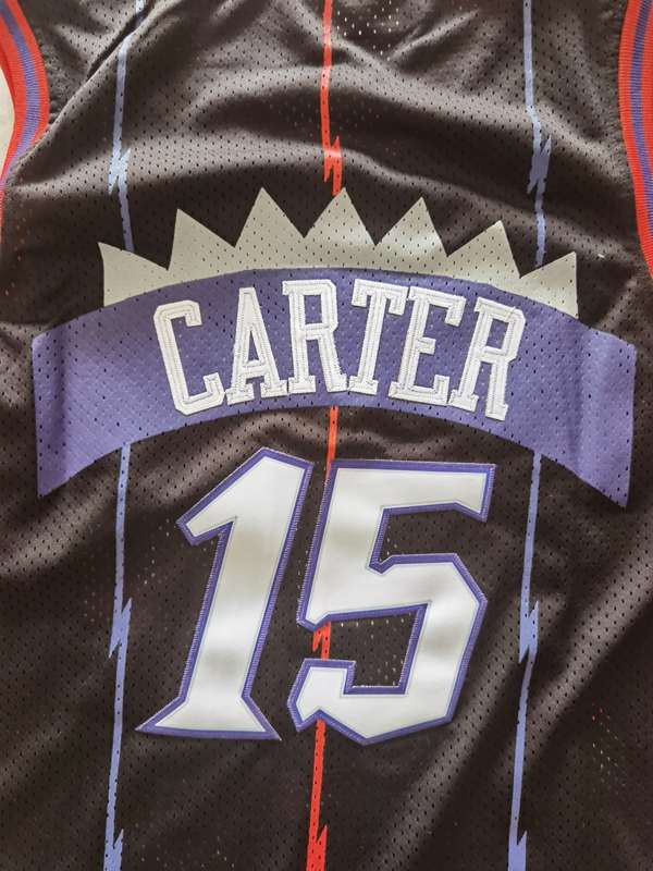 Toronto Raptors 1998/99 CARTER #15 Black Classics Basketball Jersey (Stitched)