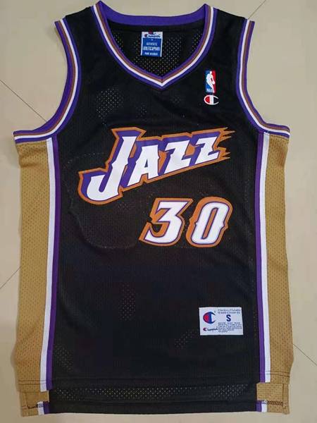 Utah Jazz 1991/92 ARROYO #30 Black Classics Basketball Jersey (Stitched)