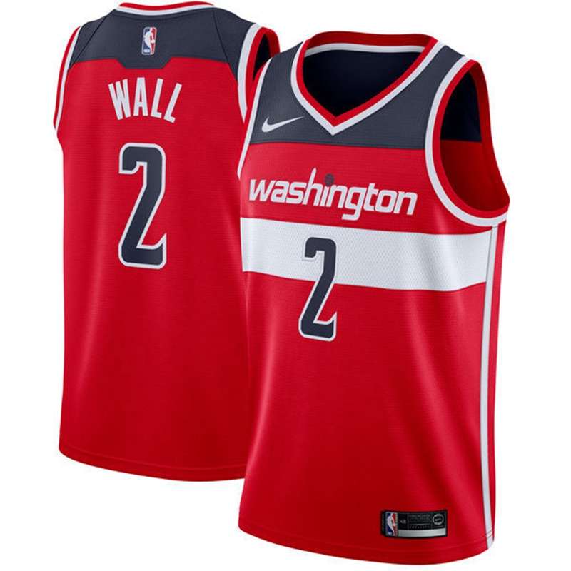 Washington Wizards 20/21 WALL #2 Red Basketball Jersey (Stitched)