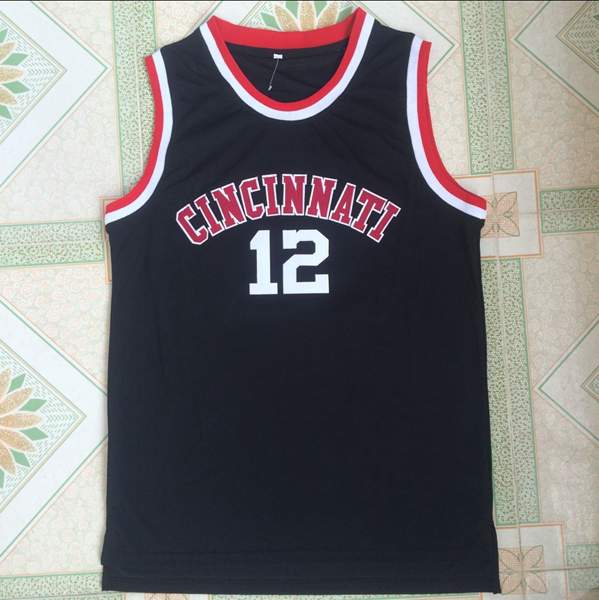 Cincinnati Bearcats ROBERTSON #12 Black NCAA Basketball Jersey