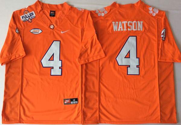 Clemson Tigers WATSON #4 Orange NCAA Football Jersey