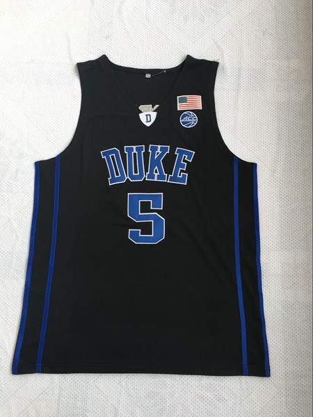 Duke Blue Devils BARRETT #5 Black NCAA Basketball Jersey