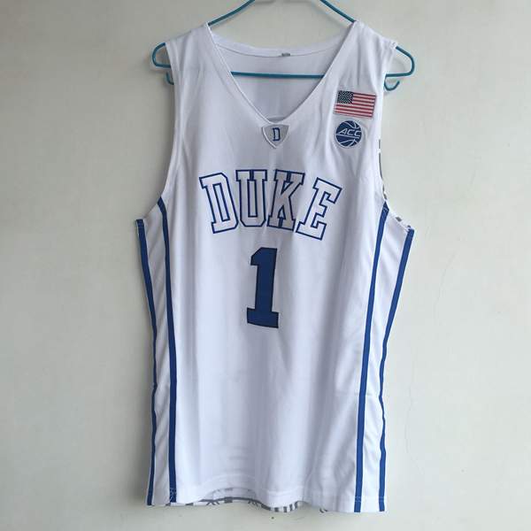 Duke Blue Devils IRVING #1 White NCAA Basketball Jersey 02