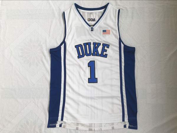 Duke Blue Devils IRVING #1 White NCAA Basketball Jersey