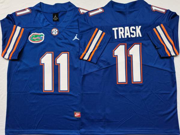 Florida Gators TRASK #11 Blue NCAA Football Jersey
