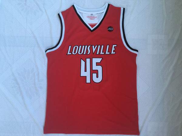 Louisville Cardinals MITCHELL #45 Red NCAA Basketball Jersey