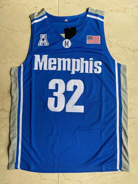 Memphis Tigers WISEMAN #32 Blue NCAA Basketball Jersey