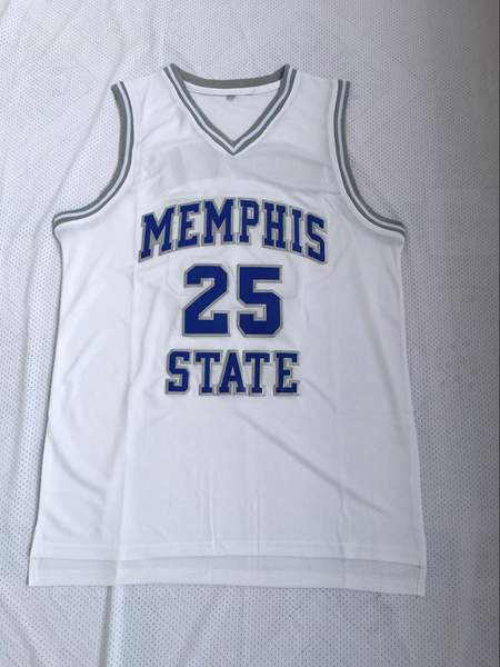 Memphis Tigers HARDAWAY #25 White NCAA Basketball Jersey