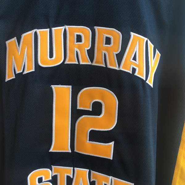 Murray State Racers MORANT #12 Dark Blue NCAA Basketball Jersey