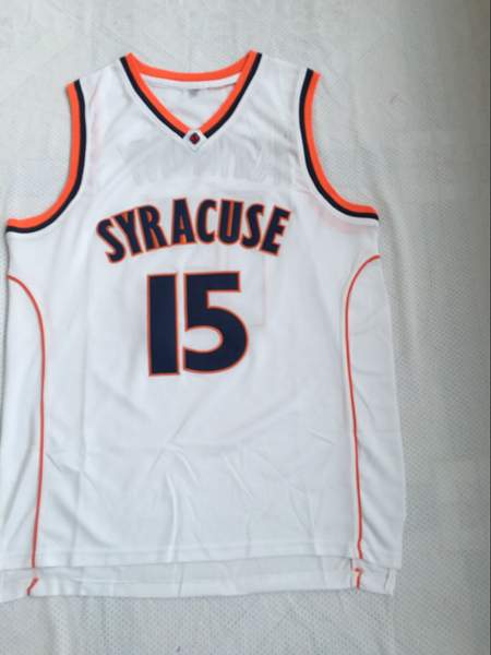 Syracuse Orange ANTHONY #15 White NCAA Basketball Jersey