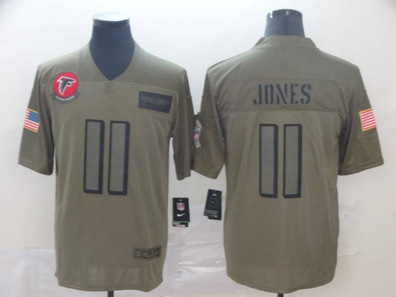Atlanta Falcons Olive Salute To Service NFL Jersey