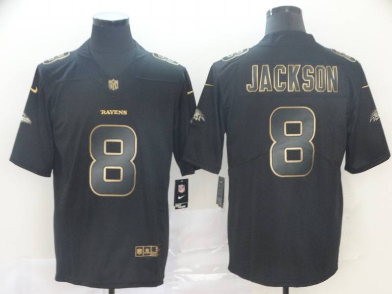 Baltimore Ravens Black Gold Vapor Limited NFL Jersey