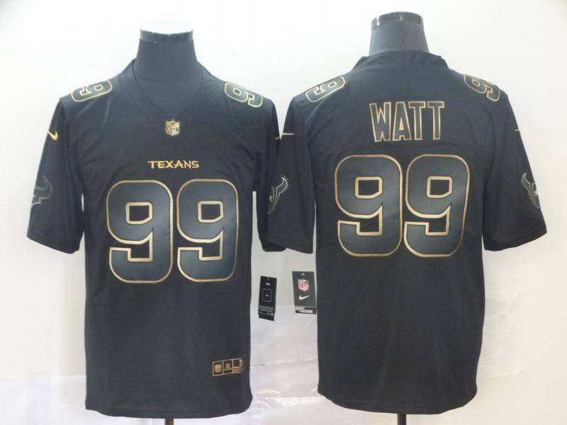 Houston Texans Black Gold Vapor Limited NFL Jersey