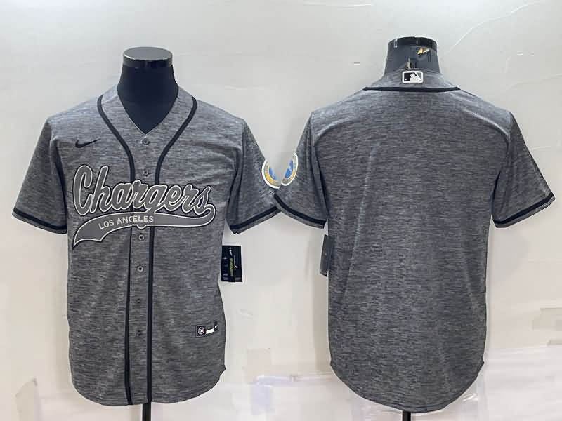 Los Angeles Chargers Grey MLB&NFL Jersey