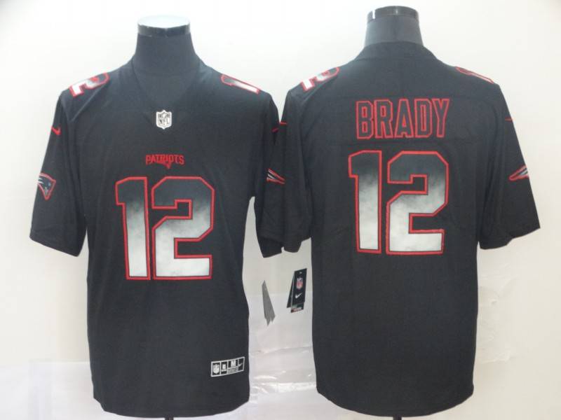 New England Patriots Black Smoke Fashion NFL Jersey