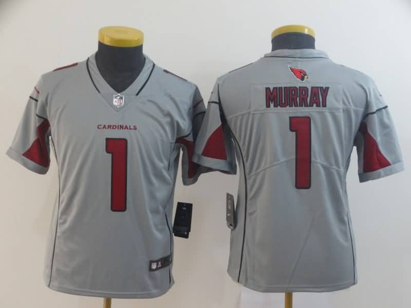 Arizona Cardinals Kids MURRAY #1 Grey Inverted Legend NFL Jersey