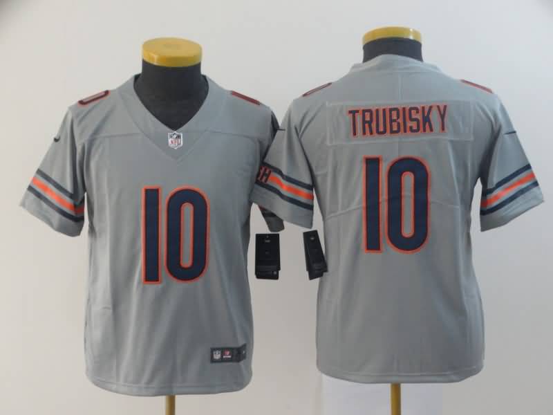 Chicago Bears Kids TRUBISKY #10 Grey Inverted Legend NFL Jersey