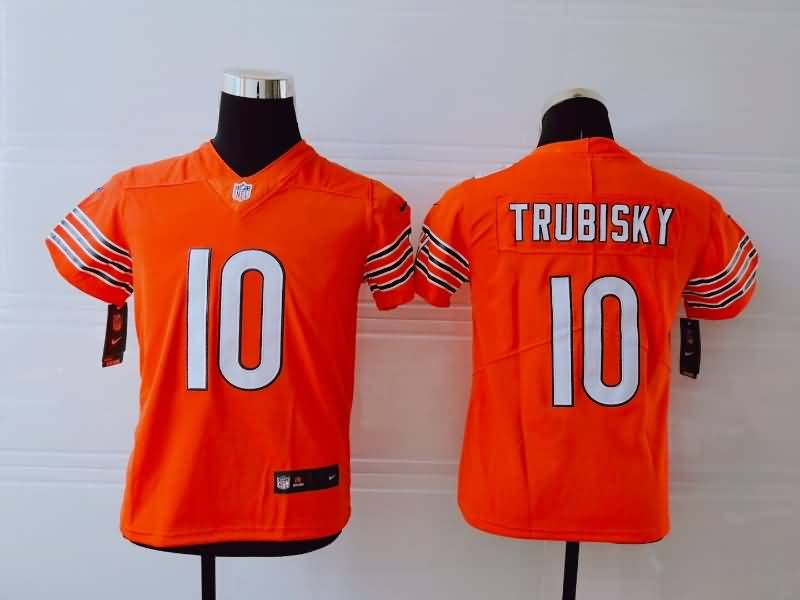 Chicago Bears Kids TRUBISKY #10 Orange NFL Jersey