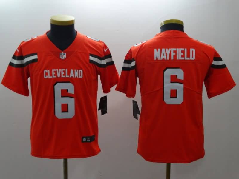 Cleveland Browns Kids MAYFIELD #6 Orange NFL Jersey