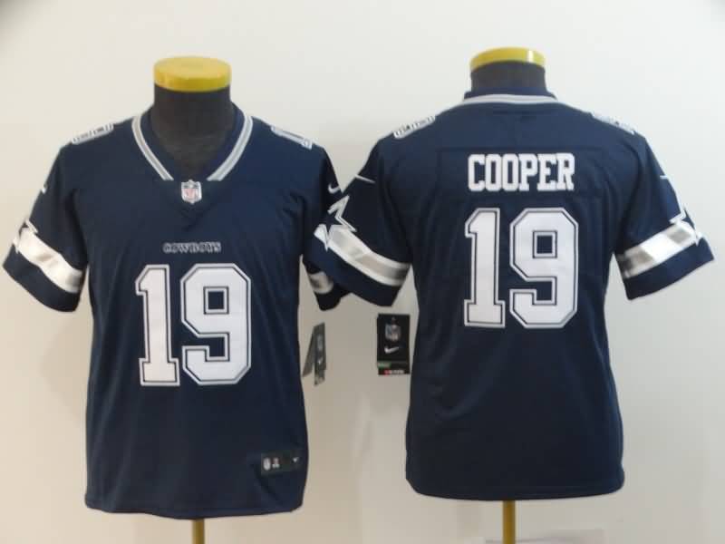 Dallas Cowboys Kids COOPER #19 Dark Blue NFL Jersey
