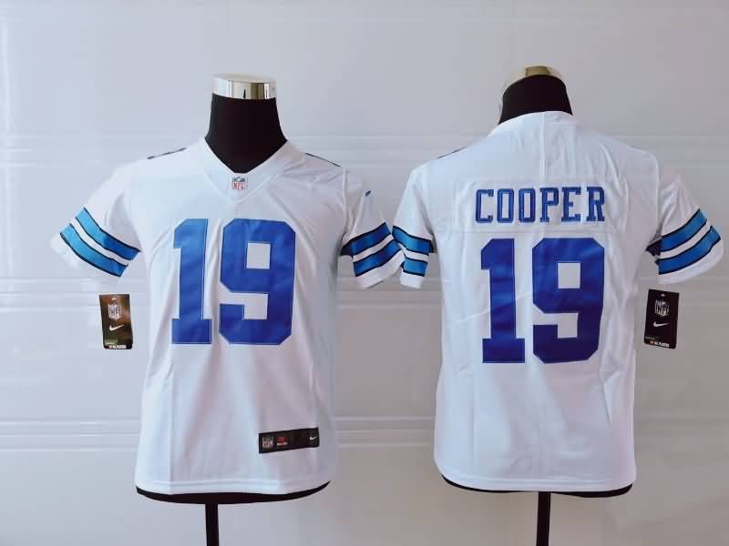 Dallas Cowboys Kids COOPER #19 White NFL Jersey