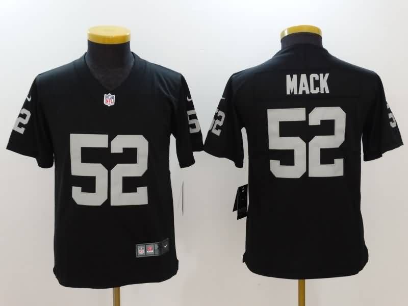 Las Vegas Raiders Kids MACK #52 Black NFL Jersey