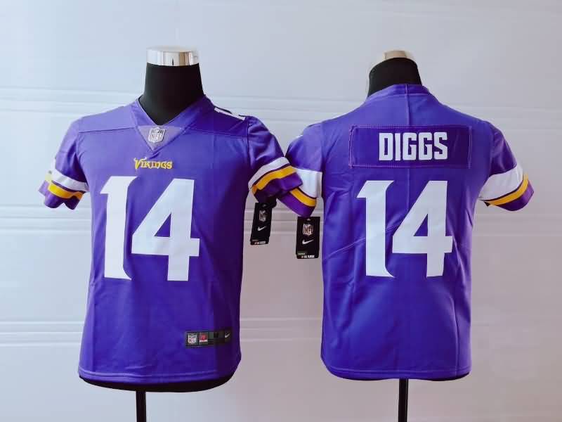 Minnesota Vikings Kids DIGGS #14 Purple NFL Jersey