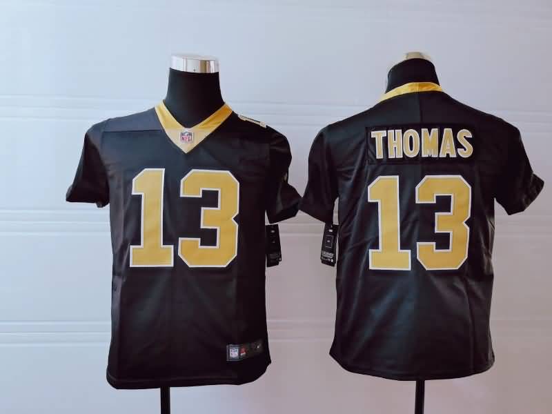 New Orleans Saints Kids THOMAS #13 Black NFL Jersey