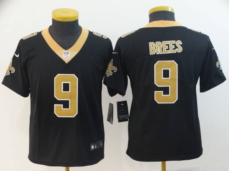 New Orleans Saints Kids BREES #9 Black NFL Jersey
