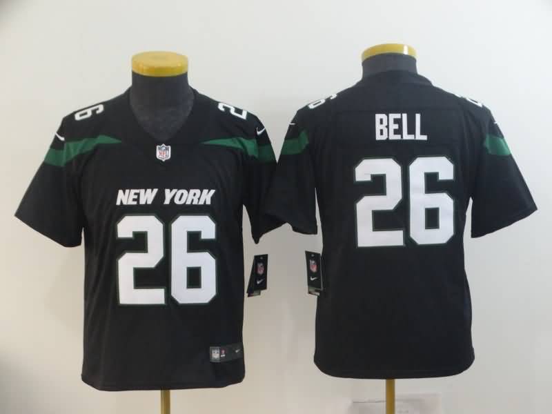New York Jets Kids BELL #26 Black NFL Jersey