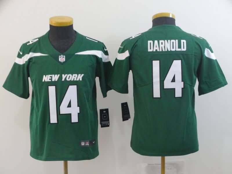 New York Jets Kids DARNOLD #14 Green NFL Jersey